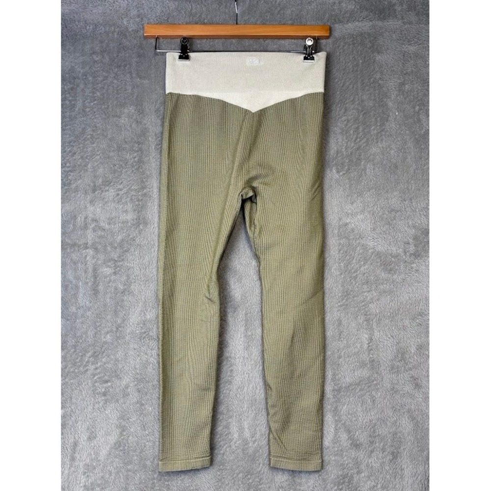 DSG Olive Green Ribbed High Waist Leggings Athleisure Activewear Medium